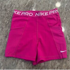 Nike Pro Women's Vibrant Pink Athletic Shorts